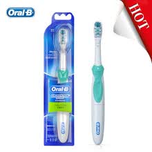 electronic-tooth-brush-Oral B Cross Action Cepillo de dientes el&eacute;ctrico Deep Clean Dientes blanqueamiento No recargable Power Teeth Brush 4 colores Use AA Battery on JD
