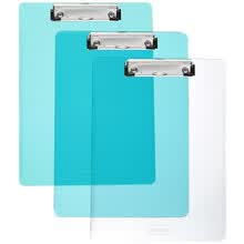 office-products-Comix A745 clip / clip de mariposa para escritura port&aacute;til A4 transparente on JD