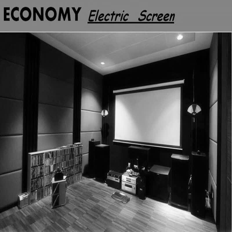 Shop 100 Economy Electric Projector Screen 4 3 Video Format For