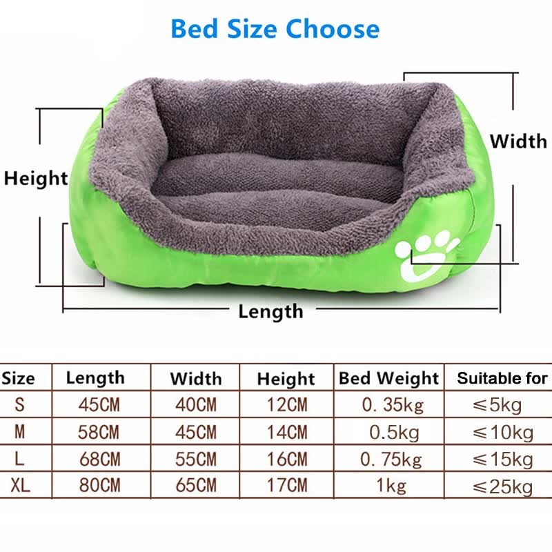 cat bed size