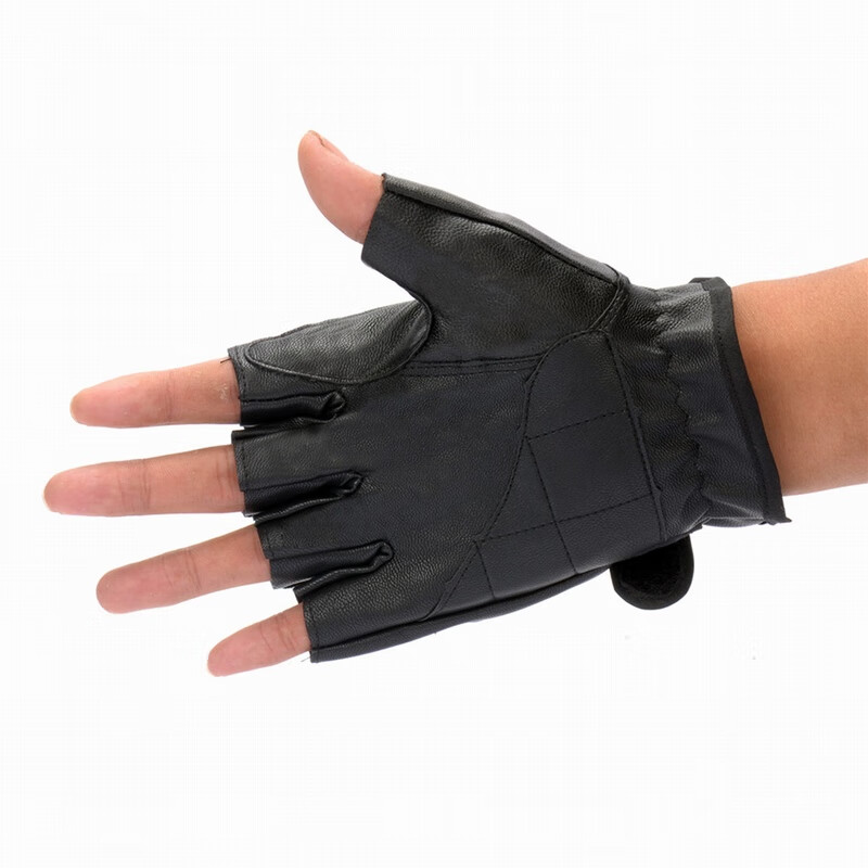 pleather fingerless gloves