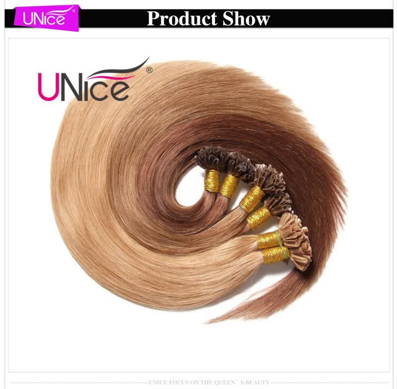 Shop Unice Hair Brazilian 8a Virgin Keratin Nail U Tip Human Hair