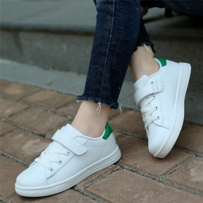 Shop Spring And Autumn Winter Boys Shoes Primary School Korean Leather Face Girls Sports Shoes Black White Shoes Children S Travel Shoes Online From Best Girls Shoes On Jd Com Global Site Joybuy Com