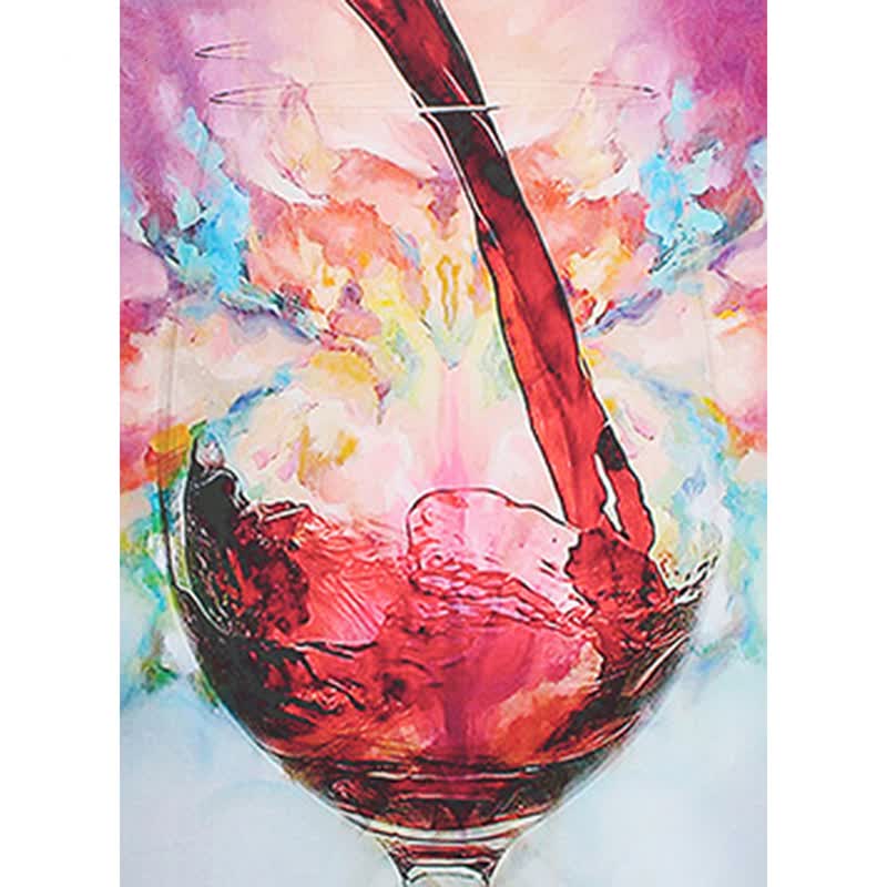 Shop Diamond Painting Red Wine Glass Scenery 5d Diy Rhinestones