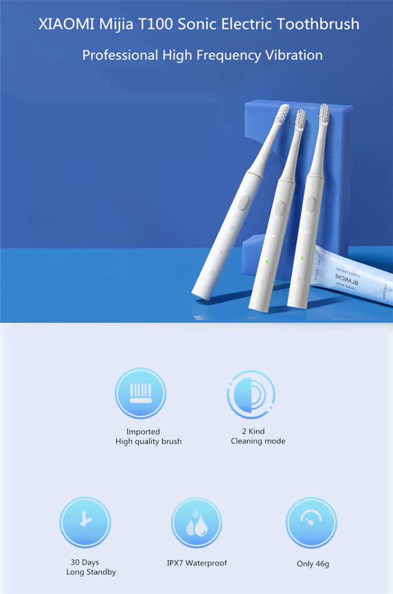 xiaomi mijia electric toothbrush t100