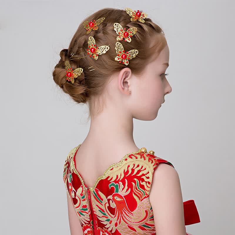 girls gold hair accessories