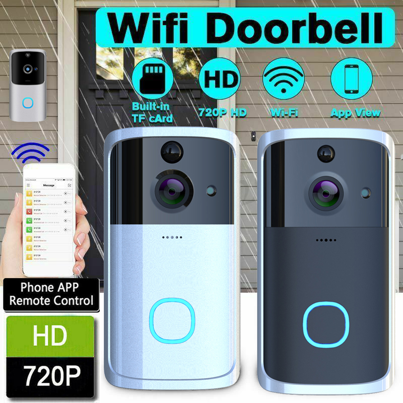 Smart WiFi Doorbell Camera Video Wireless Door Bell CCTV Chime Phone APP USA ^