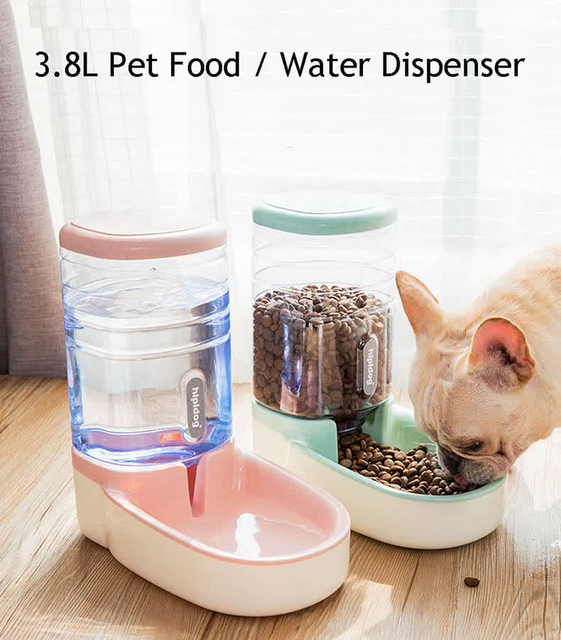 Shop 3 8l Automatic Pet Feeder Large Capacity Water Dispenser For