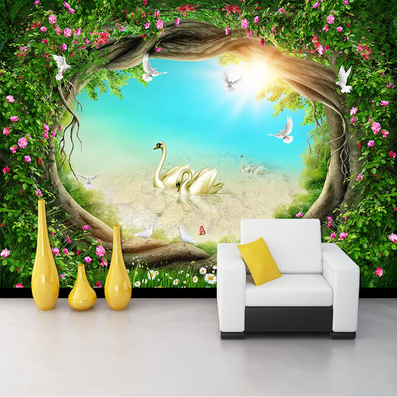 Shop Custom Photo Wallpaper 3d Fantasy Fairy Tales Forests