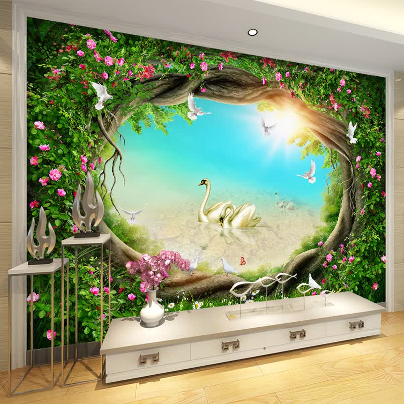 Shop Custom Photo Wallpaper 3d Fantasy Fairy Tales Forests