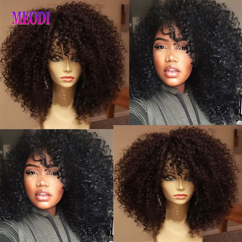 lace front wigs with bangs
