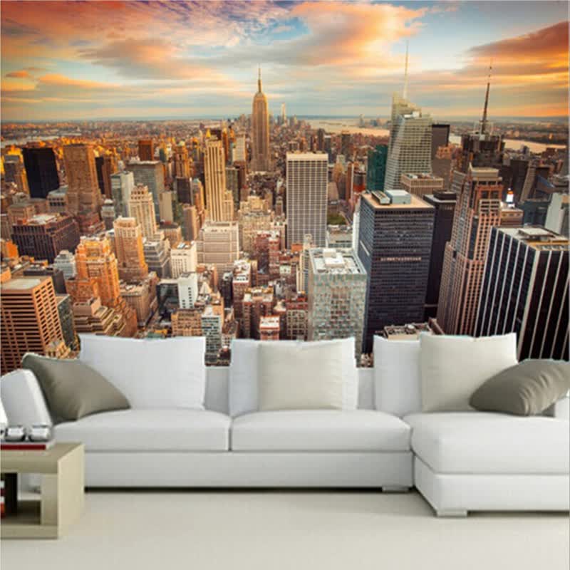 Shop Custom 3d Wallpaper Murals Usa Skyscrapers New York