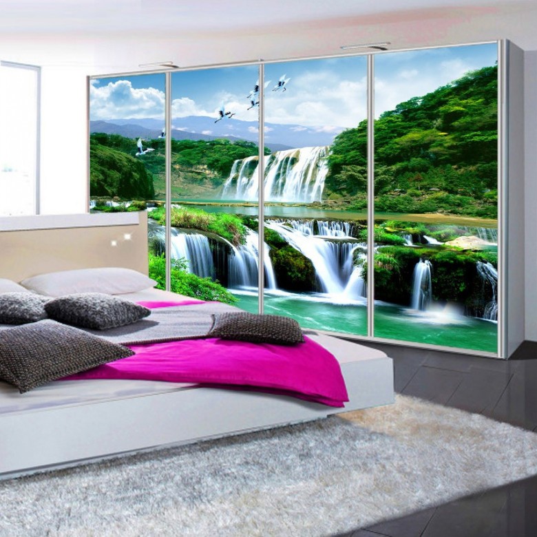 Photo Wallpaper Mural Non-woven 0030682D13 New York Pillars View