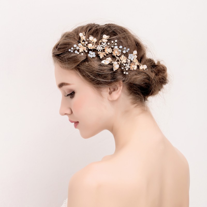 Shop Jonnafe Vintage Gold Leaf Hair Vine Bridal Headband Hair
