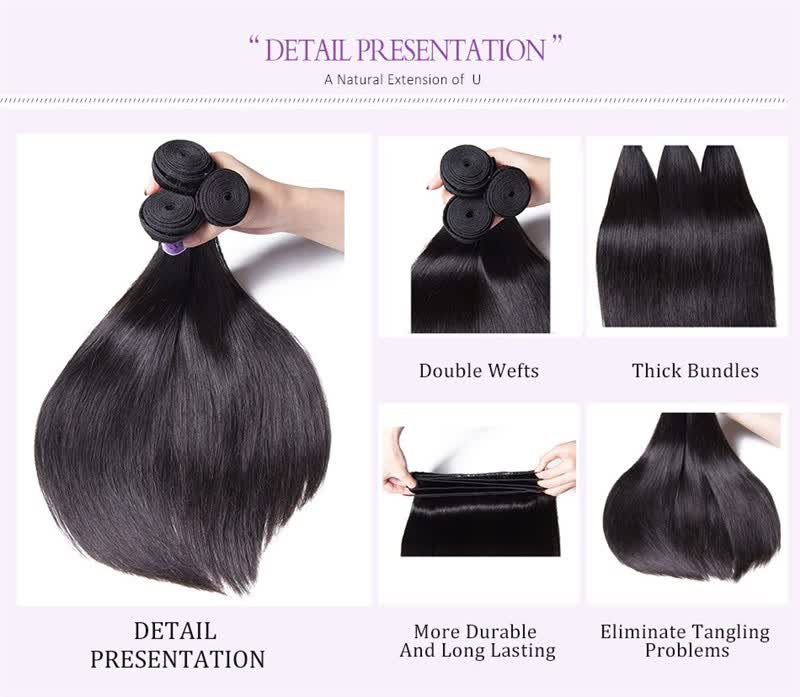 Shop Unice Hair Kysiss Virgin Series Indian Straight Hair 3