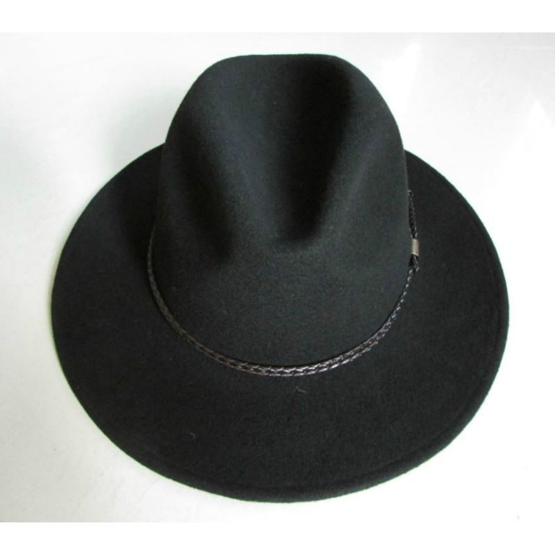 Men/'s 100/% Genuine Leather Vintage Cowboy Cap Cowhide Casual Fedora Hat New