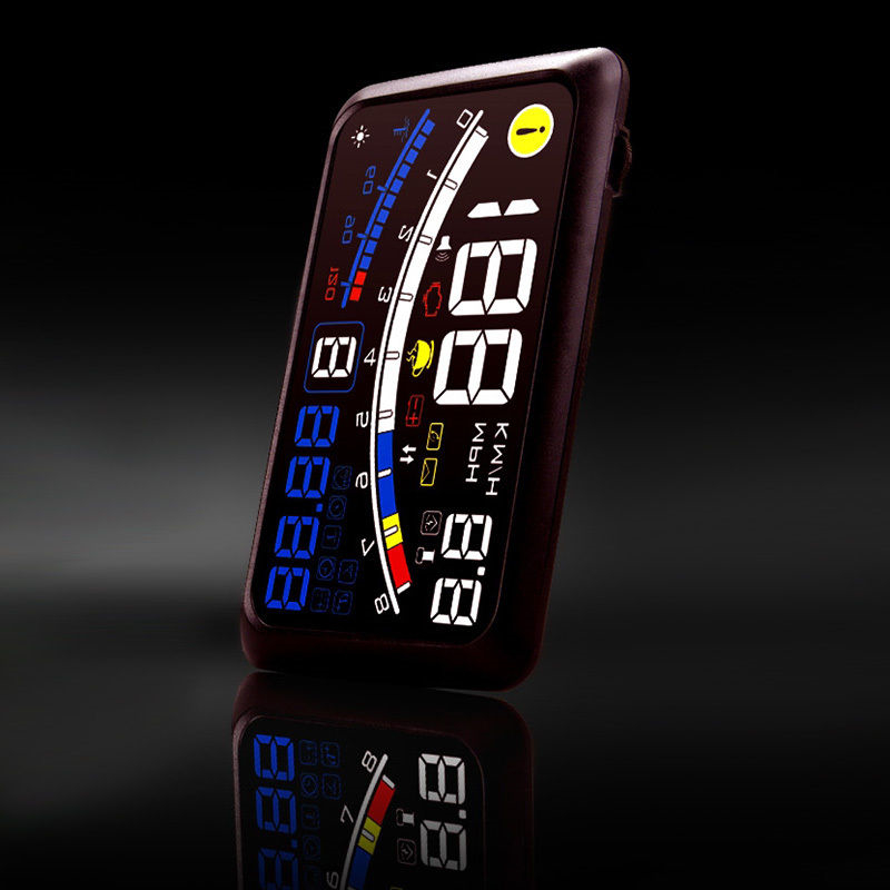 F4 HUD Display 5.5/'/' Data Diagnosis OBD2 EUOBD Digital Speedometer Car Head-up