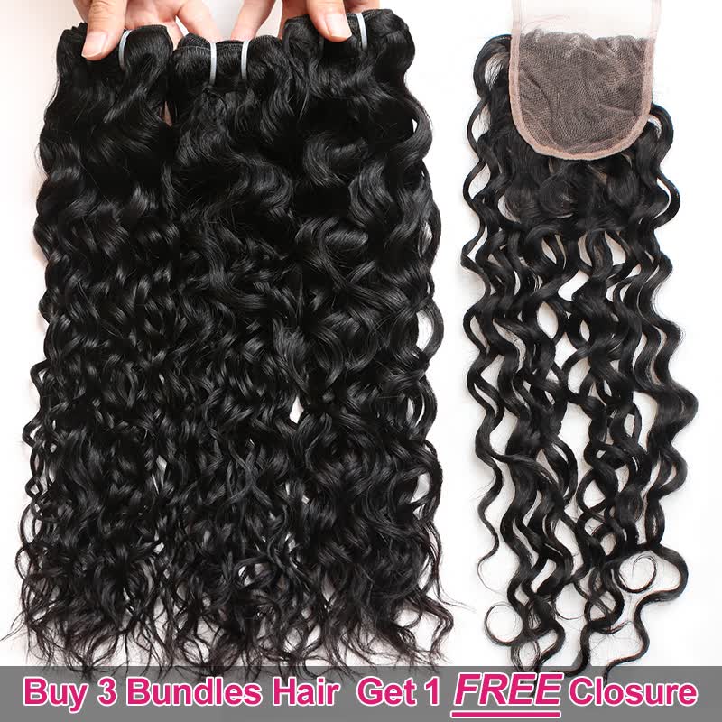 Shop Ishow Hair Biggest Sale Buy 3 Bundles Water Wave Hair Get 1