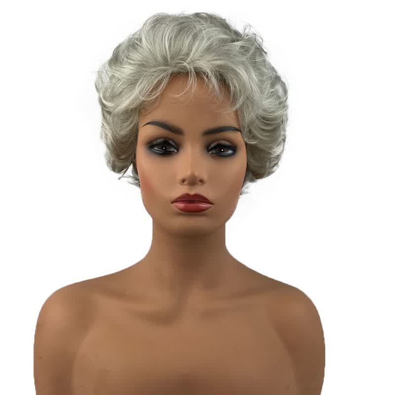 Shop Strongbeauty Women Lady Mommy Grandmother Short Curly Wigs