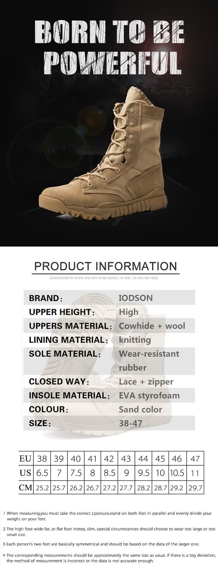 iodson combat boots