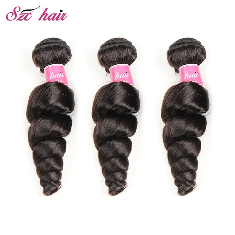Shop Szc Hair Product Brazilian Virgin Hair Loose Wave Hair Weave