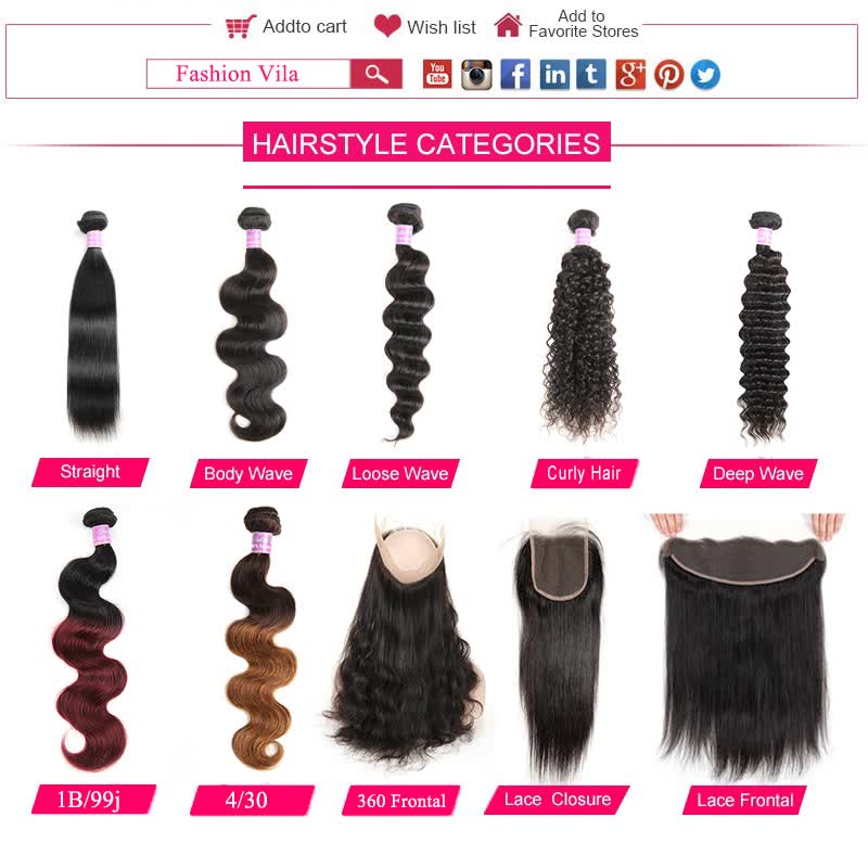 Shop Fashion Vila 8a Brazilian Virgin Hair Body Wave Ombre Hair