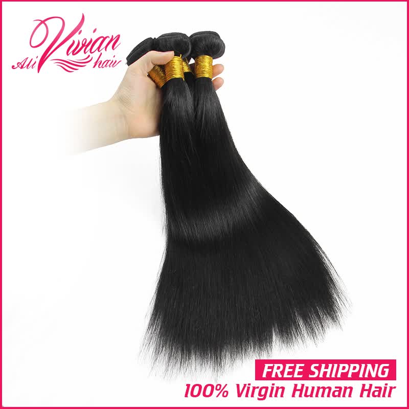 Shop Grade 8a Peruvian Virgin Hair Straight 3pcs Lot Straight Hair