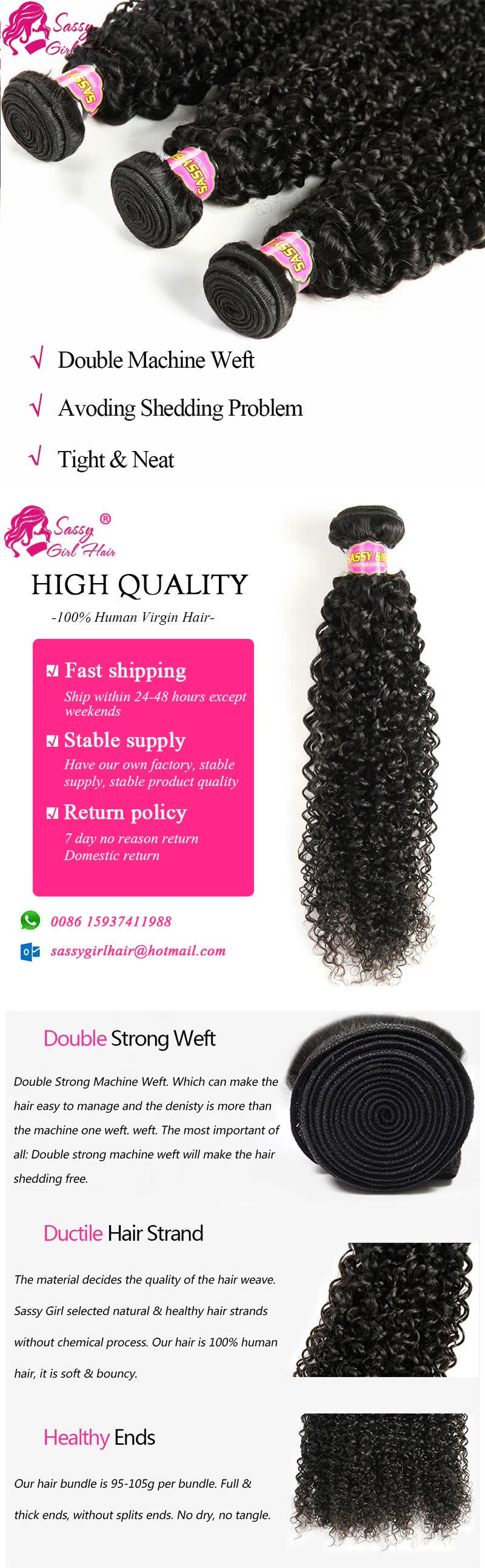 Shop Virgin Bohemian Curly Hair 4 Bundles Bohemian Jerry Curl
