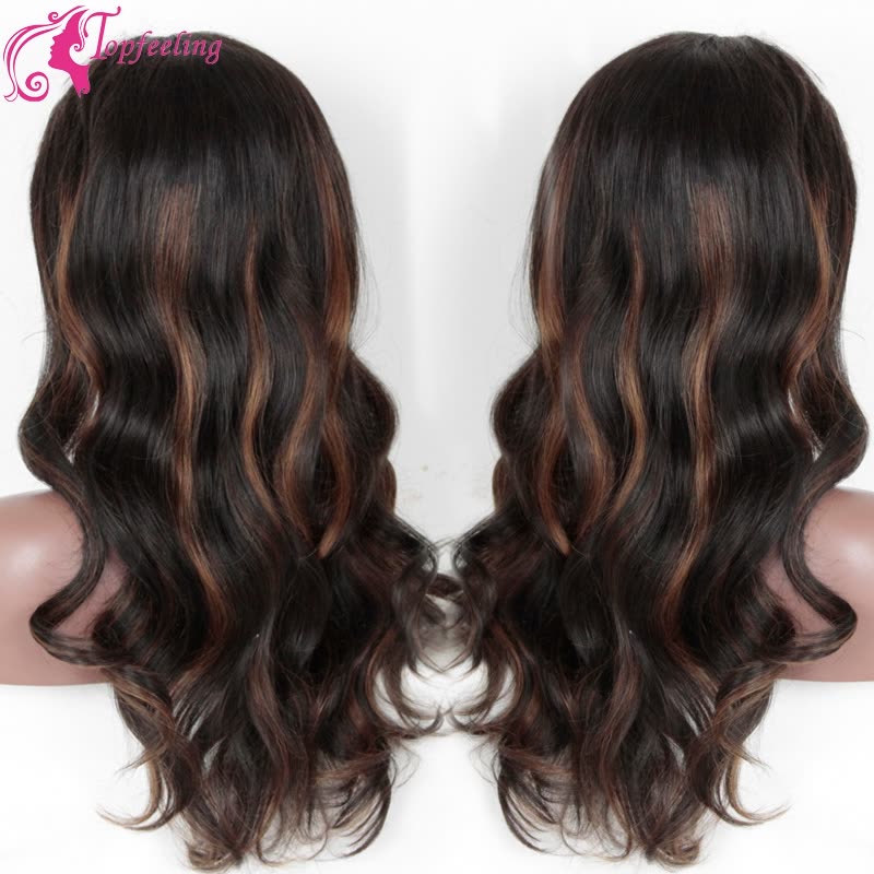 Shop Ombre Brazilian Hair Lace Front Human Hair Wigs Highlight