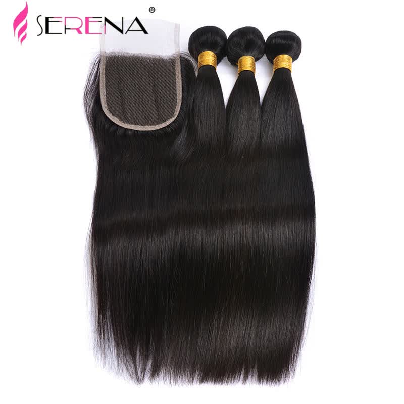 Shop Hair Weaves With Closure Indian Peruvian Malaysian Brazilian