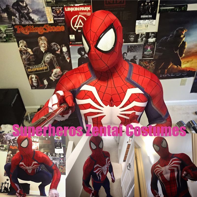 Shop Spiderman Suit 3d Print Spandex Games Spidey Cosplay