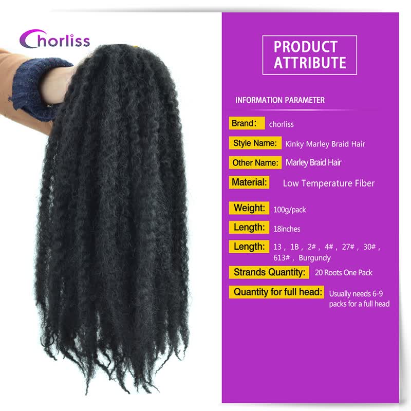 Shop 18 Afro Marley Braids Hair Crochet Braids Hair Curl