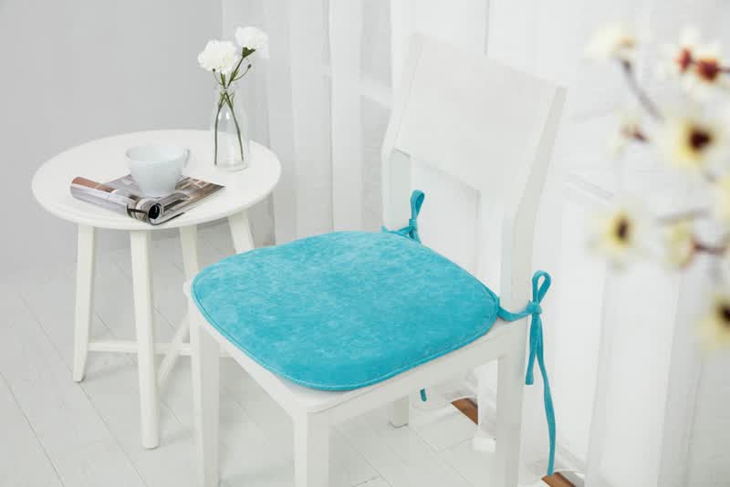Nobildonna 2 Pack Burlywood 16 x 16 Memory Foam Chair Pad with Non Slip Chair Pads Kitchen Dining Home D/écor