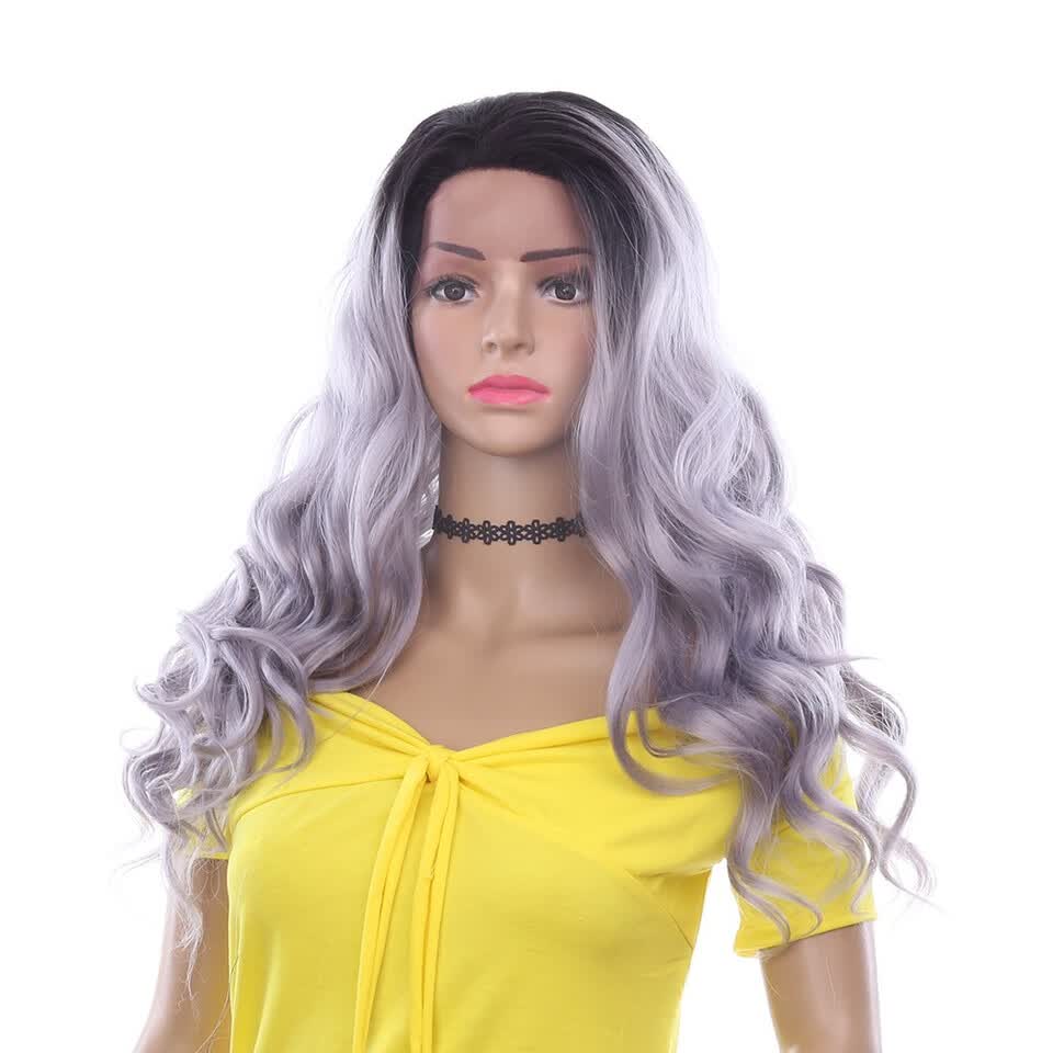 Shop Yyong T1b Grey Women 18 Inch Halloween Synthetic Hair Long